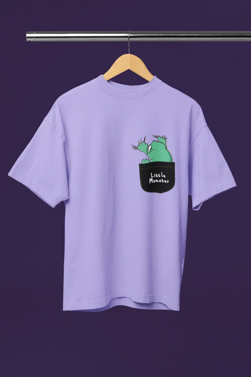 Pocket Monster Women's Lavender Oversized T-Shirt