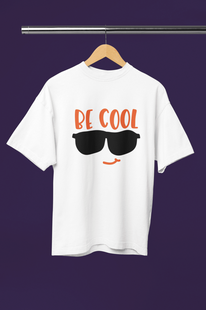 Women's White Oversized T-Shirt - Be Cool