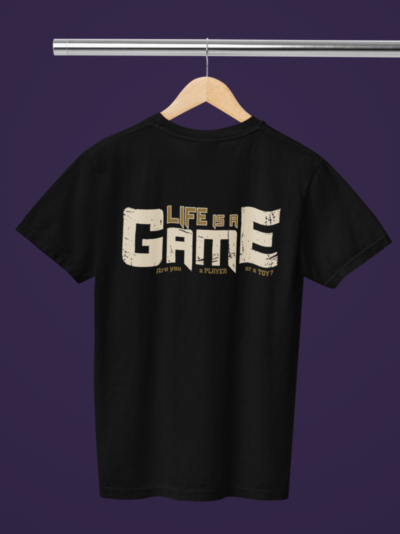 Women's Black Classic T-Shirt - Life is a Game
