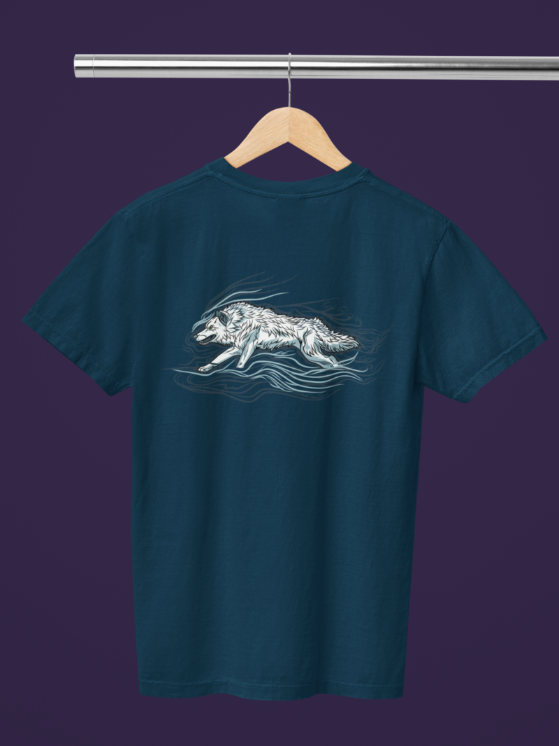 Women's Navy Blue Classic T-Shirt - Wolf Street