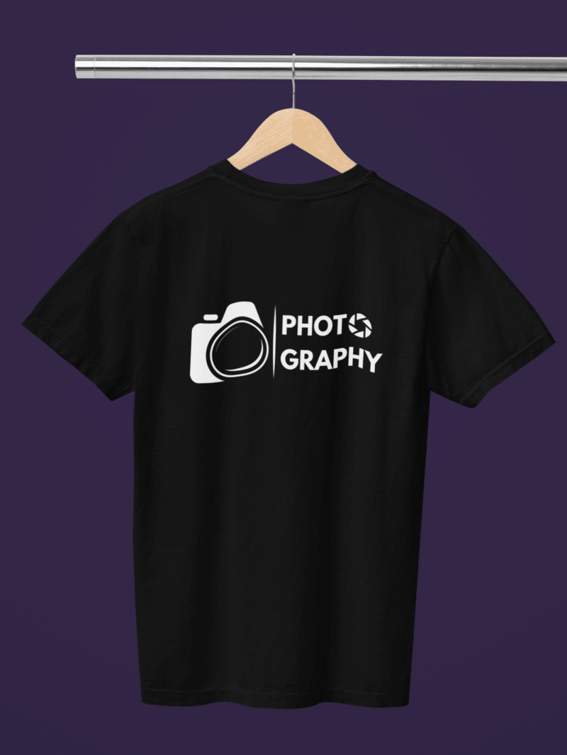 Women's Black Classic T-Shirt - Photography