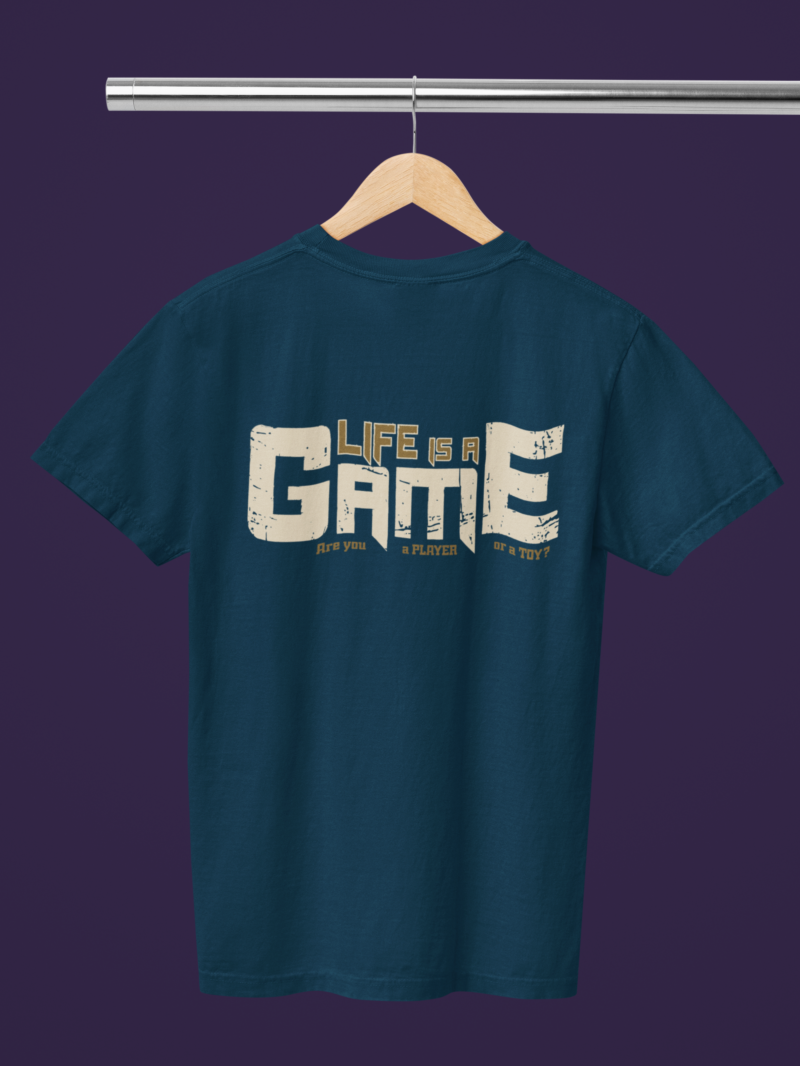 Women's Navy Blue Classic T-Shirt - Life Is A Game