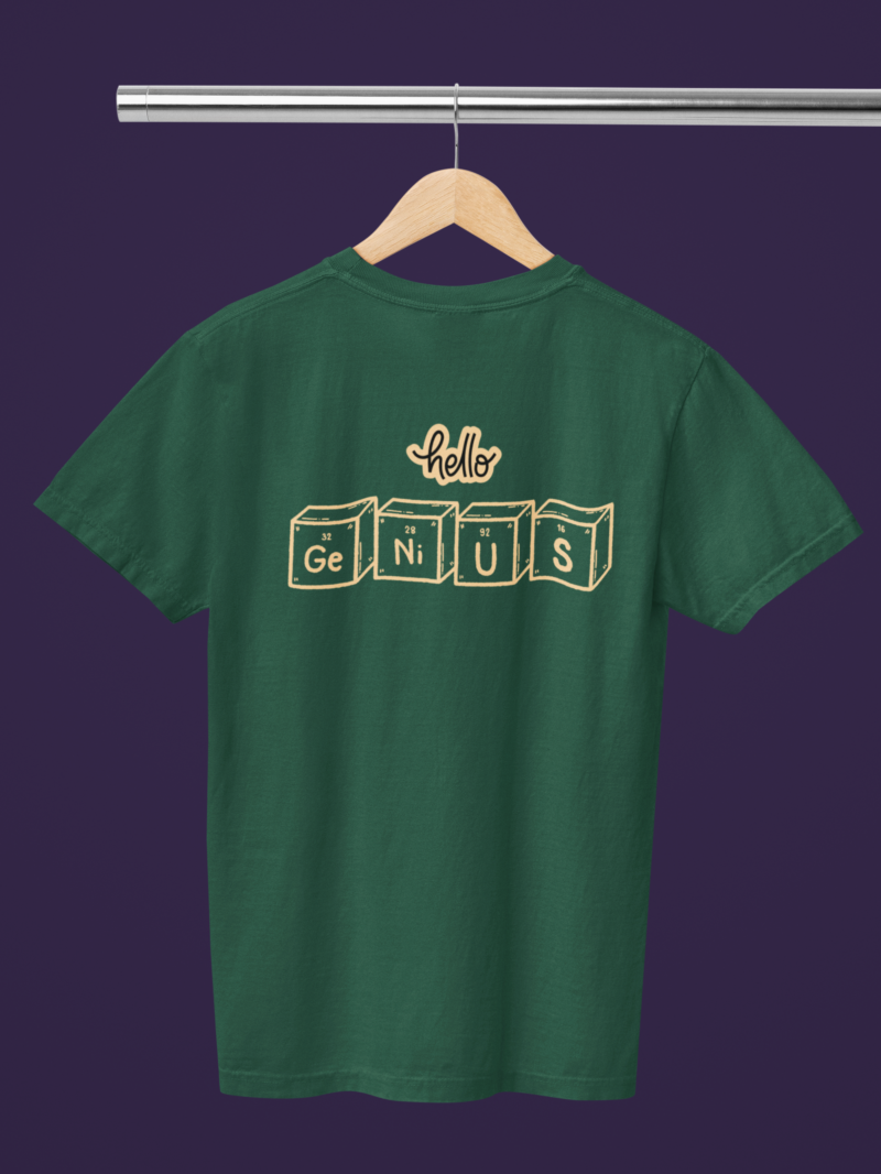 mockup of a comfort colors round neck tee placed on a hanger m52783