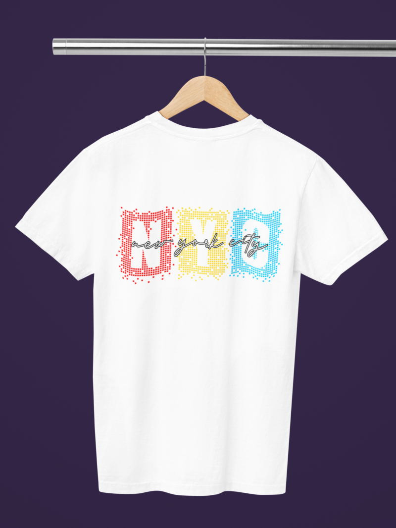 mockup of a comfort colors round neck tee placed on a hanger m52783