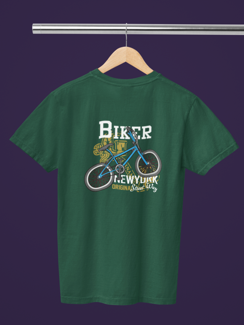 mockup of a comfort colors round neck tee placed on a hanger m52783 (4)