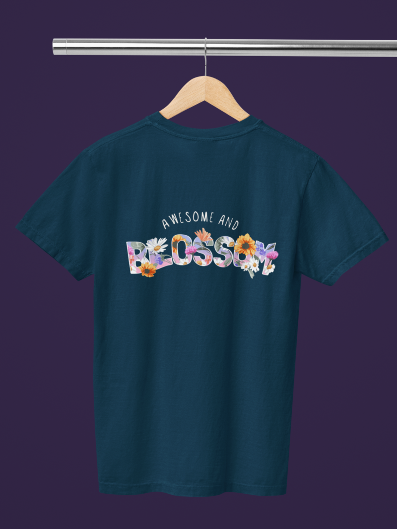Women's Navy Blue Classic T-Shirt - Blossom
