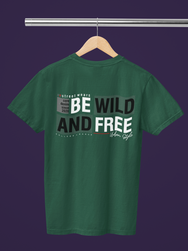 mockup of a comfort colors round neck tee placed on a hanger m52783 (5)