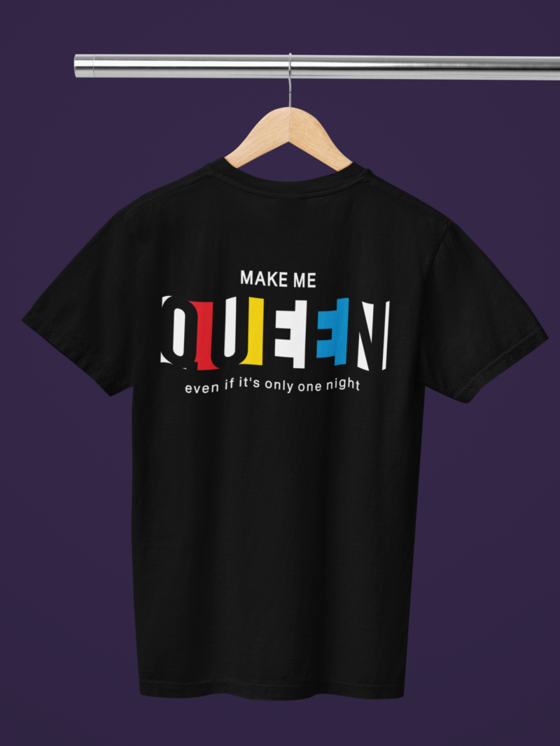 Women's Black Classic T-Shirt - Queen