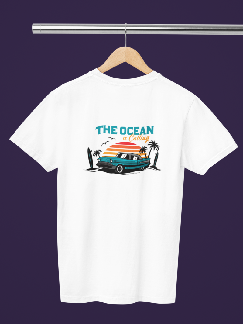 mockup of a comfort colors round neck tee placed on a hanger m52783 (7)