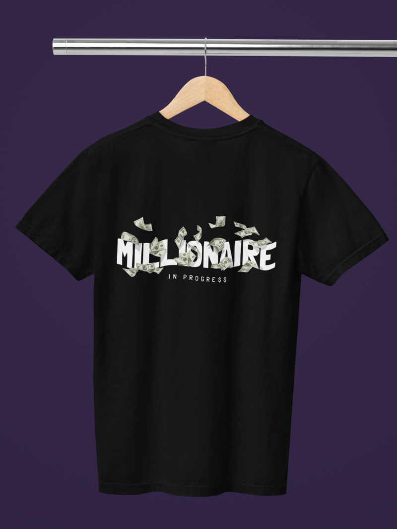 Women's Black Classic T-Shirt - Millionaire