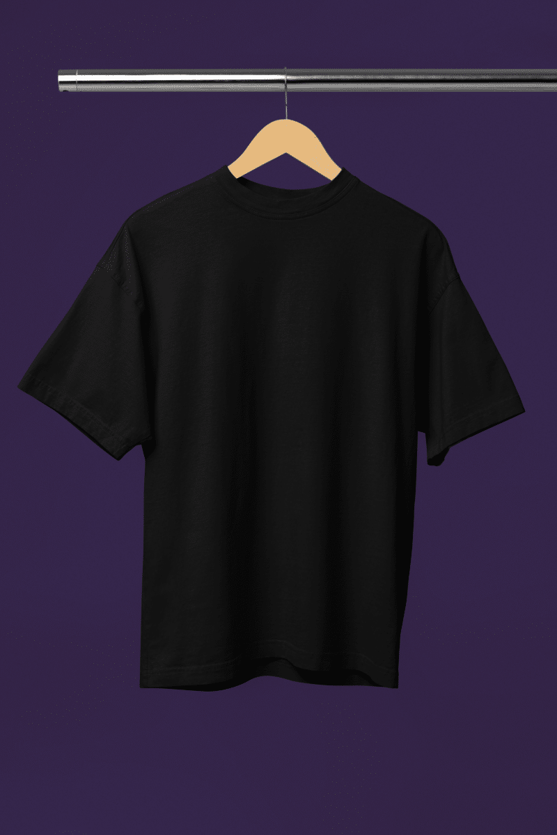 Women's Black Oversized T-Shirt