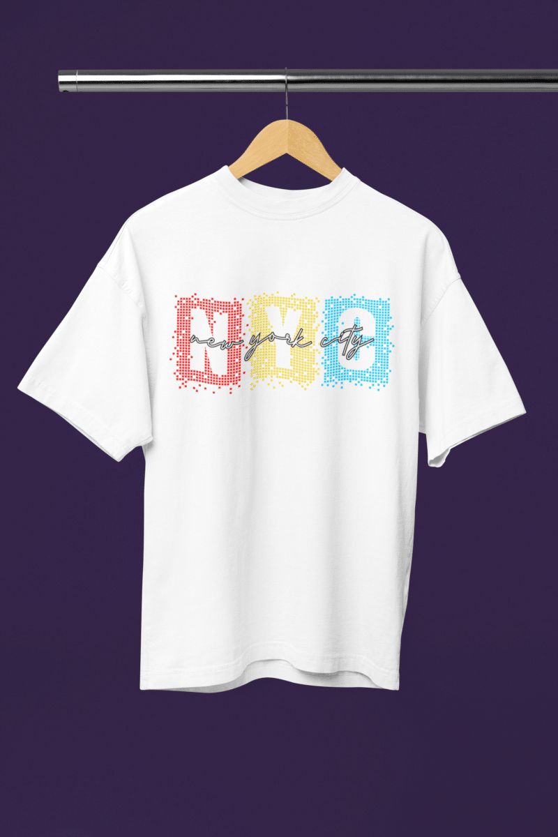 Men's White Oversized T-Shirt  - NYC