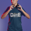 t shirt mockup of a serious gamer about to put on some headphones m28451 (1)