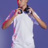 t shirt mockup of a serious gamer about to put on some headphones m28451 (10)