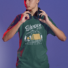 t shirt mockup of a serious gamer about to put on some headphones m28451 (2)