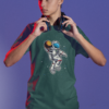 t shirt mockup of a serious gamer about to put on some headphones m28451 (3)