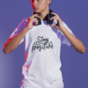 t shirt mockup of a serious gamer about to put on some headphones m28451 (6)