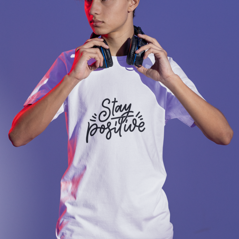 t shirt mockup of a serious gamer about to put on some headphones m28451 (6)
