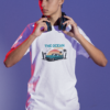 t shirt mockup of a serious gamer about to put on some headphones m28451 (7)