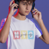 tee mockup featuring a teen gamer wearing headphones m28454