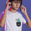 tee mockup featuring a teen gamer wearing headphones m28454 (4)