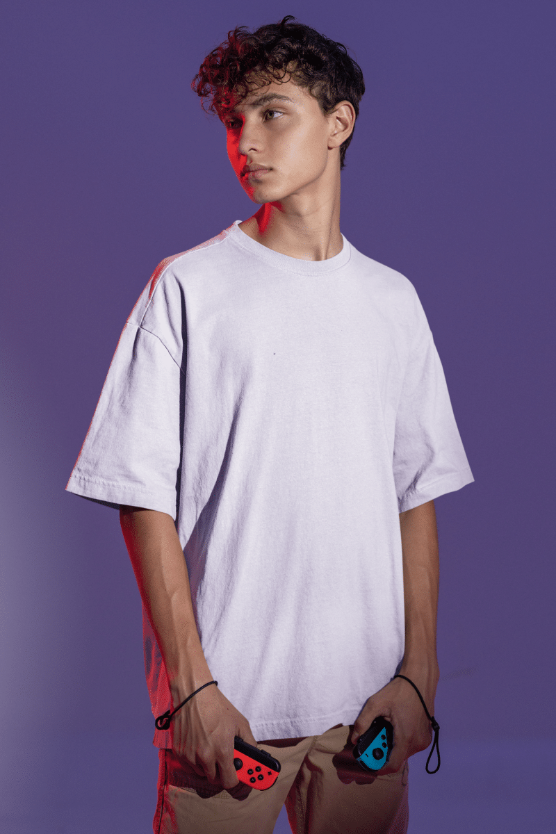 Men's White Oversized T-Shirt